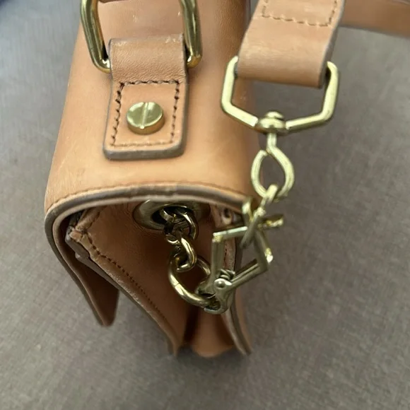 J Crew leather light brown shoulder bag - Picture 4 of 12